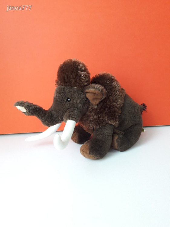 Eredeti Wild Republic MAMUT plüss ritkaság 36 cm-es MAMMUT kabala figura !! EXTRA !!!!