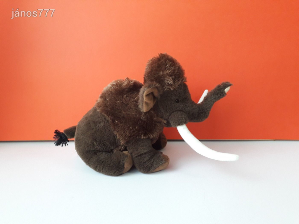Eredeti Wild Republic MAMUT plüss ritkaság 36 cm-es MAMMUT kabala figura !! EXTRA !!!!