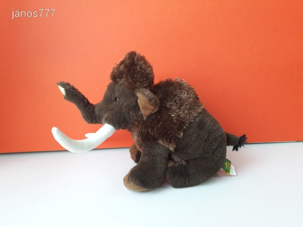 Eredeti Wild Republic MAMUT plüss ritkaság 36 cm-es MAMMUT kabala figura !! EXTRA !!!!