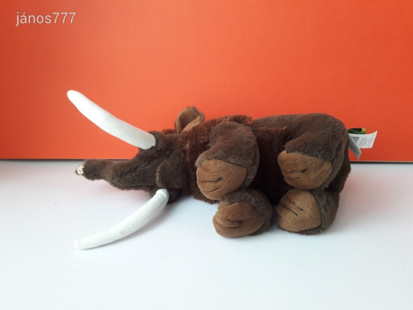 Eredeti Wild Republic MAMUT plüss ritkaság 36 cm-es MAMMUT kabala figura !! EXTRA !!!!