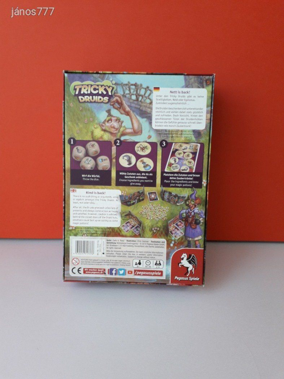 Eredeti Pegasus Spiele Tricky Druids társasjáték !!