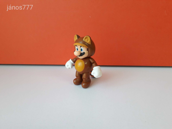 Eredeti Jakks 2015 Nintendo Super Mario Tanooki figura !! 10cm