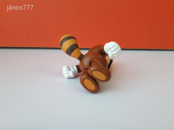 Eredeti Jakks 2015 Nintendo Super Mario Tanooki figura !! 10cm