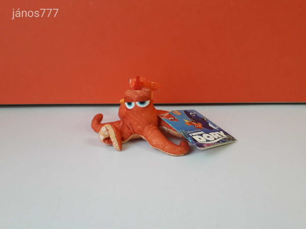 Eredeti Disney HANK Polip Némó nyomában mese plüss Finding Nemo akasztós 11 cm-es kabala figura !