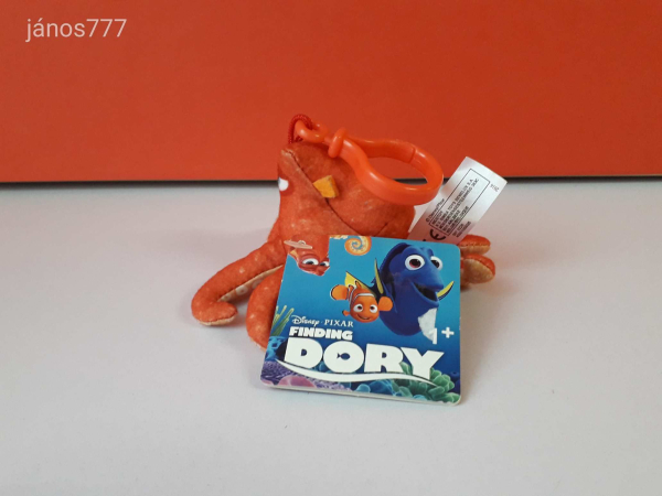 Eredeti Disney HANK Polip Némó nyomában mese plüss Finding Nemo akasztós 11 cm-es kabala figura !
