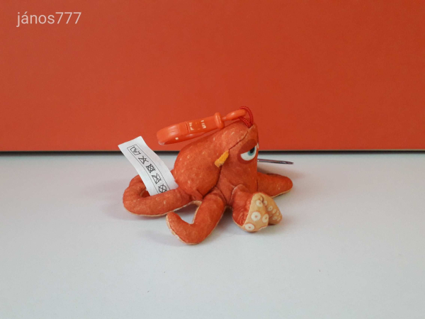 Eredeti Disney HANK Polip Némó nyomában mese plüss Finding Nemo akasztós 11 cm-es kabala figura !