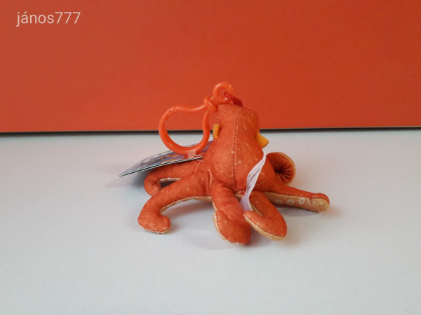 Eredeti Disney HANK Polip Némó nyomában mese plüss Finding Nemo akasztós 11 cm-es kabala figura !
