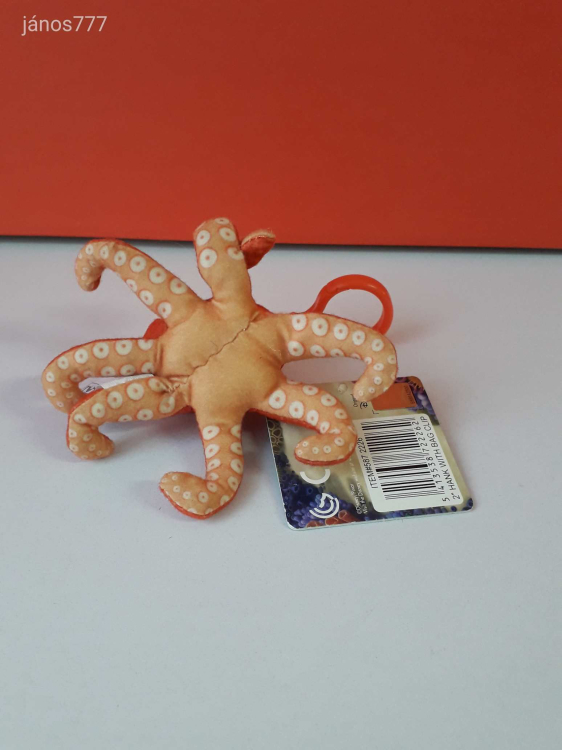 Eredeti Disney HANK Polip Némó nyomában mese plüss Finding Nemo akasztós 11 cm-es kabala figura !