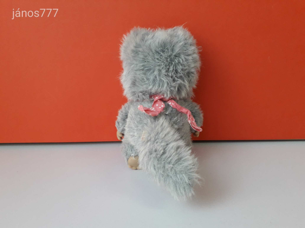 Eredeti NYAMY Monchhichi Moncsicsi szürke Nyamy Moncsi retro kabala figura !! EXTRA !!