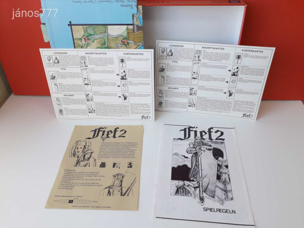 Fief 2 társasjáték eredeti Eurogames kiadás 1989-ből