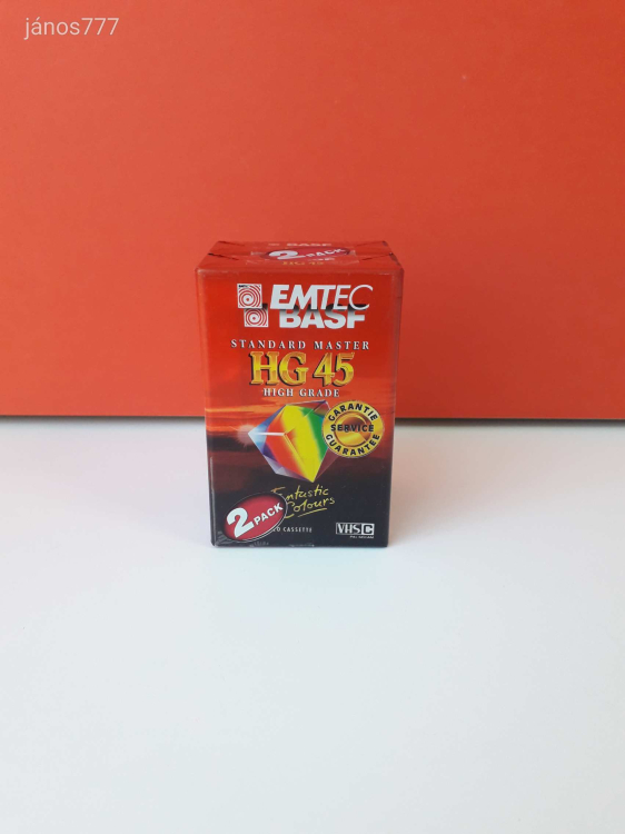 EMTEC BASF HG45 VHSC videókamera kazetta ! BONTATLAN !! 2PACK