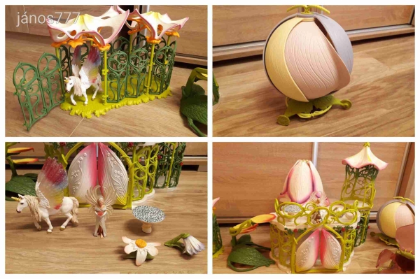 Schleich Bayala tündér birodalom kastély karám pegazus + kiegészítők eredei Schleich