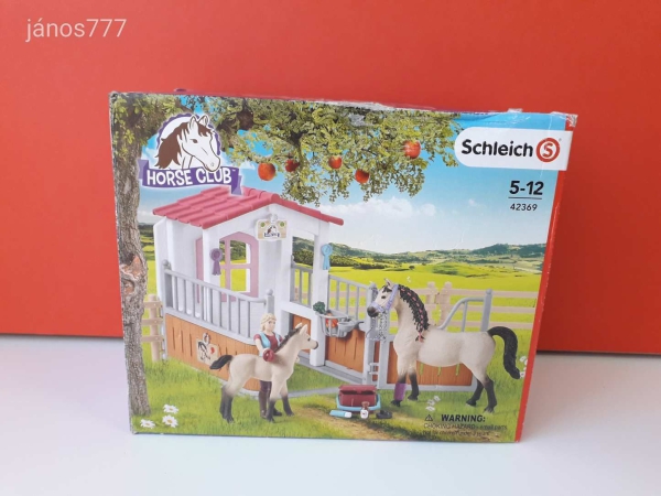 Schleich Istálló arab telivérrel ló csikó készlet ! Eredeti Schleich 42369