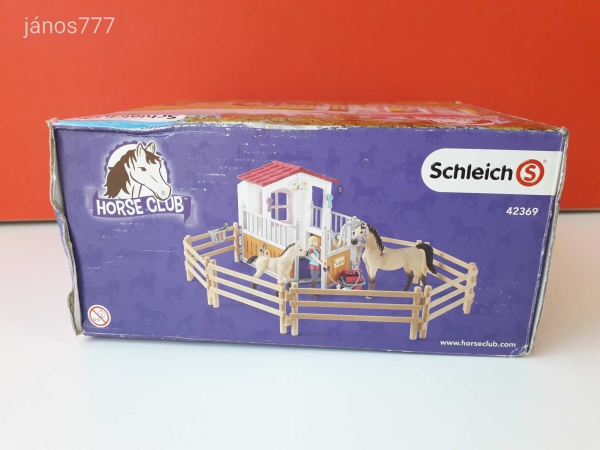 Schleich Istálló arab telivérrel ló csikó készlet ! Eredeti Schleich 42369