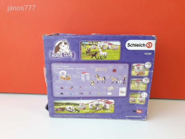 Schleich Istálló arab telivérrel ló csikó készlet ! Eredeti Schleich 42369