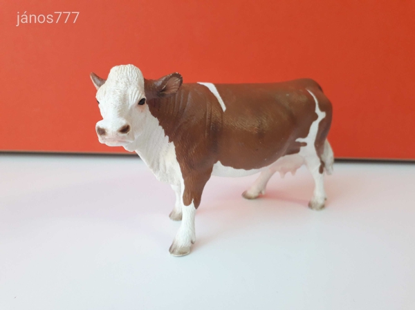 Schleich Szimentáli tehén állatfigura !! 13,5x8cm ! 2008-as kiadás ! Eredeti Schleich 13641