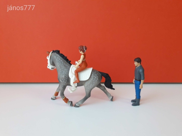 Schleich Horse Club Mia lovastorna ló lovas ember készlet ! Schleich 42443