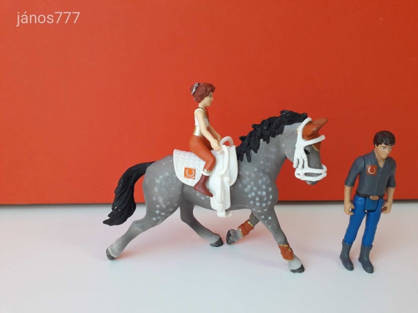 Schleich Horse Club Mia lovastorna ló lovas ember készlet ! Schleich 42443