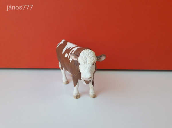 Schleich Szimmentáli bika állatfigura !! 13,5x8cm ! 2008-as kiadás ! Eredeti Schleich 13640