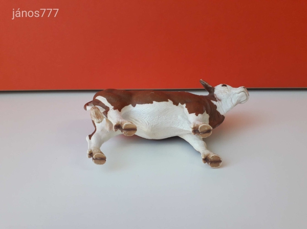 Schleich Szimmentáli bika állatfigura !! 13,5x8cm ! 2008-as kiadás ! Eredeti Schleich 13640